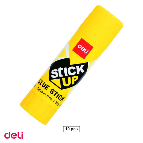 Bricolaj - Set 10 lipiciuri stick Deli, 20 g, uscare rapida, lavabil