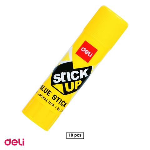Bricolaj - Set 10 lipiciuri stick Deli, 8 g, uscare rapida, lavabil