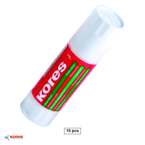 Bricolaj - Set 10 lipiciuri stick Kores, 15 g, cu glicerina, fara solvent