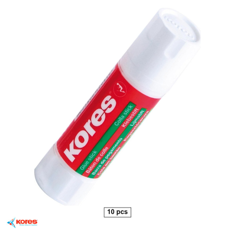 Bricolaj - Set 10 lipiciuri stick Kores, 8 g, cu glicerina, fara solvent