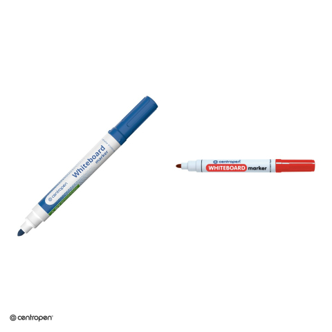Set 10 markere whiteboard Centropen 8559, varf rotund 2.5 mm, cerneala rosie [3]