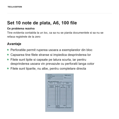 Set 10 note de plata, A6, 100 file [1]