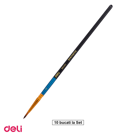 Set 10 pensule Deli, cu varf rotund, no 1 [0]