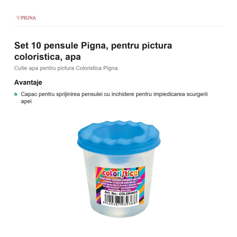 Set 10 cutii de apa Pigna, pentru pictura coloristica [1]