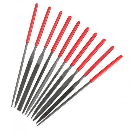 Pile manuale - Set 10 pile mini, 140 mm x 3 mm, cu prindere izolata