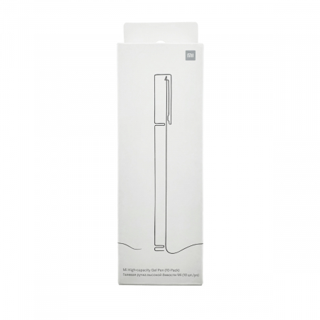 Set 10 pix-uri cu gel negru, Xiaomi Mi High-capacity, varf 0.5mm, cu capac, in cutie [1]