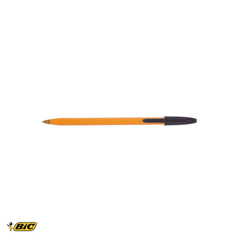 Set 10 pixuri de unica folosinta Bic Orange, varf 0.7 mm, cerneala neagra, pentru scris zilnic la birou si scoala [3]