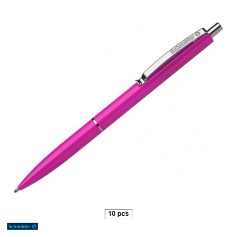 Pixuri - Set 10 pixuri Schneider K15 roz, varf 0.7 mm, cerneala albastra