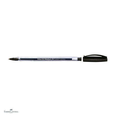 Set 10 pixuri unica folosinta Faber-Castell Trilux 032M, varf 1.0 mm, cerneala neagra, corp transparent [3]