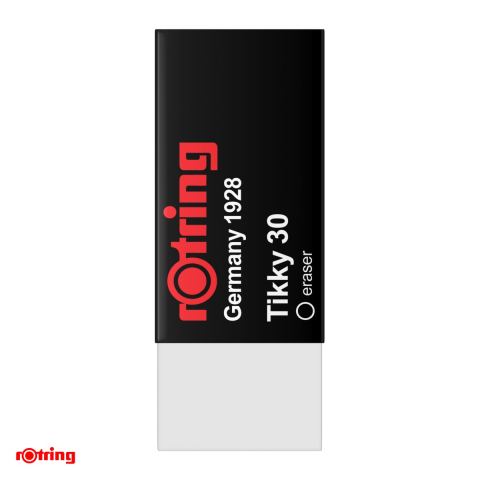 Set 10 radiere pentru creion Rotring Tikky 30, 41x12x17 mm, albe [3]