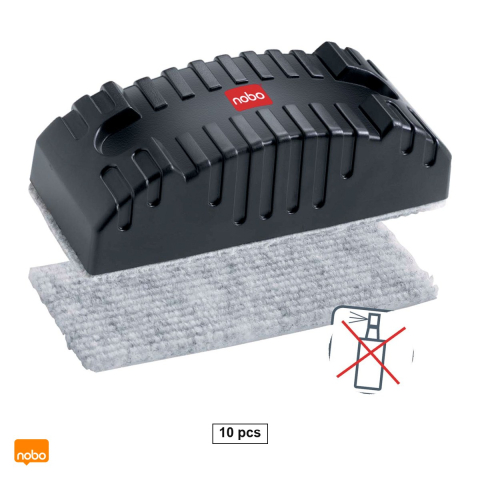 Birotica papetarie - Set 10 rezerve Nobo, pentru burete magnetic, 209x91x20 mm