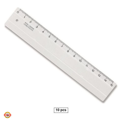 Desen tehnic si proiectare - Set 10 rigle Koh-I-Noor 15 cm, din polistiren, transparente