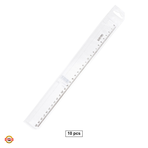 Desen tehnic si proiectare - Set 10 rigle Koh-I-Noor 30 cm, din polistiren, transparente