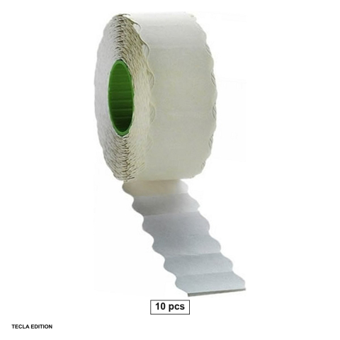 Etichete autoadezive - Set 10 role de pret, 26x12 mm, 1500 etichete pe rola, albe