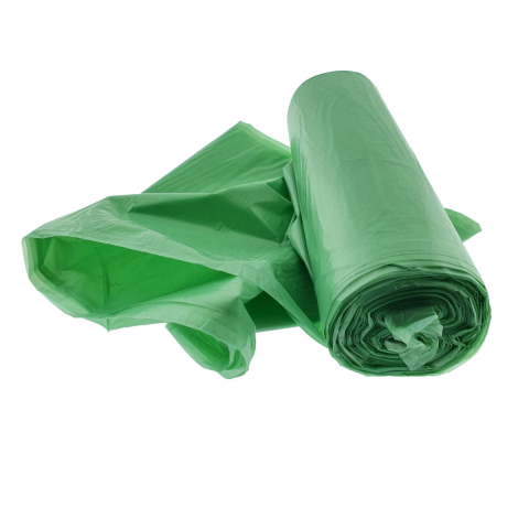 Set 10 saci menajeri 120L pentru colectare selectiva sticla, LDPE, dimensiuni 68 x 114 cm, verzi [3]