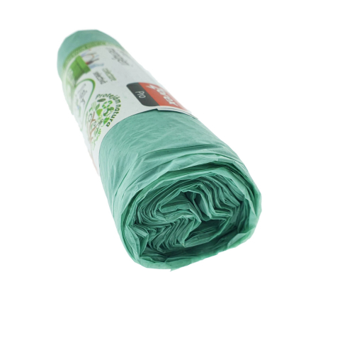 Set 10 saci menajeri Zorex Pro 60L pentru colectare selectiva sticla, LDPE, dimensiuni 58 x 67 cm, verzi [2]