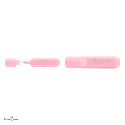 Set 10 textmarkere Faber-Castell Textliner 46 Pastel, varf tesit 1, 2 si 5 mm, cerneala pe baza de apa, blush [3]