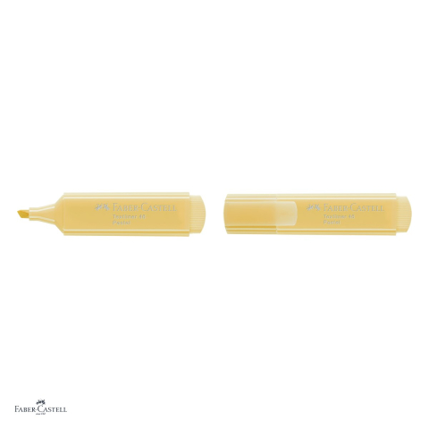 Set 10 textmarkere Faber-Castell Textliner 46 Pastel, varf tesit 1, 2 si 5 mm, cerneala pe baza de apa, vanilie [3]