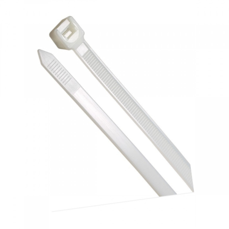 Set 100 bride zimtate din nailon, 3.5x200mm, cu autoblocare, tip colier, Xtreme 06726, pentru fixare si legare, albe [1]