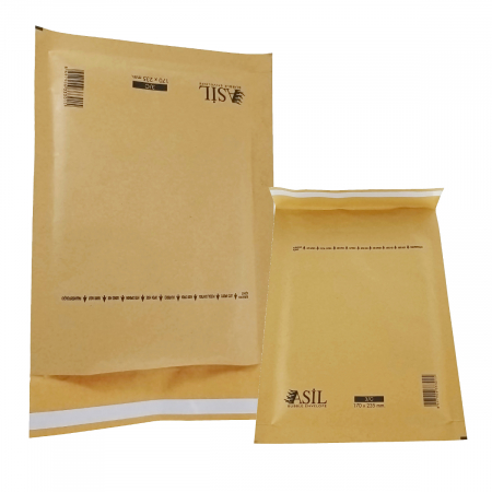Set 100 bucati plic anti-soc cu bule, 170 x 235 mm, 00132, cu clapeta de 30mm adeziva, maro [4]