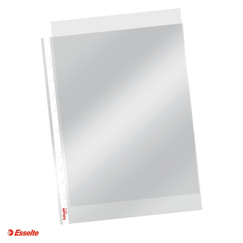 Folii de protectie - Set 100 folii de protectie Esselte, PP, A4, 75 microni, cristal, pentru arhivare, incolor