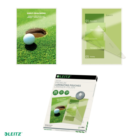Set 100 folii laminare Leitz UDT, la cald, A4, 80 microni, incolor [3]
