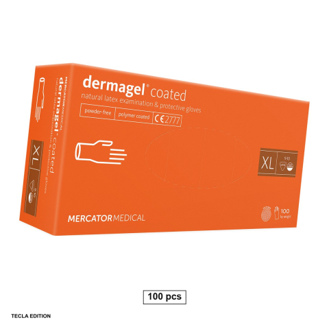 Bricolaj - Set 100 manusi de examinare din latex fara pudra, de unica folosinta, moi si confortabile, pentru uz medical, marime XL