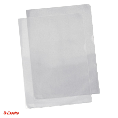 Mape si serviete - Set 100 mape de protectie Esselte, A4, 75 microni, cristal, incolor