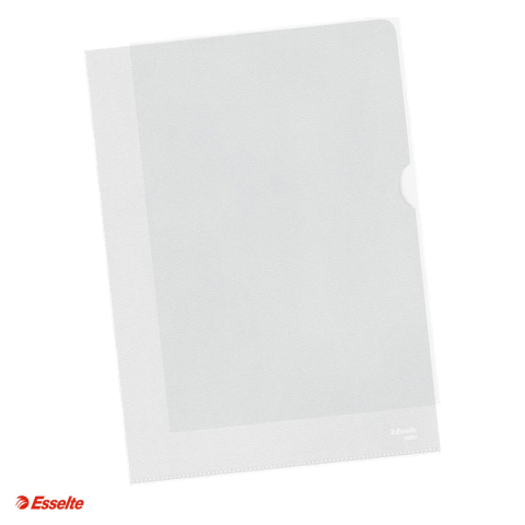 Mape si serviete - Set 100 mape de protectie Esselte, PP, A4, 85 microni, standard, incolor