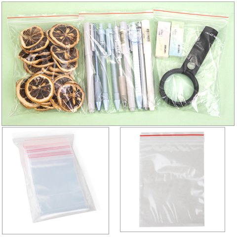 Set 100 Pungi cu Inchidere Zip, 50 x 70 mm, Grosime 40 Microni, din Polietilena Rezistenta, Reutilizabile pentru Organizare Miniatura si Depozitare Sigura [2]