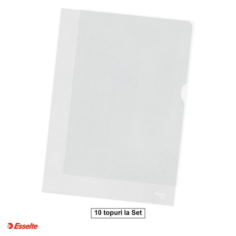 Mape si serviete - Set 1000 mape de protectie Esselte, PP, A4, 85 microni, standard, incolor