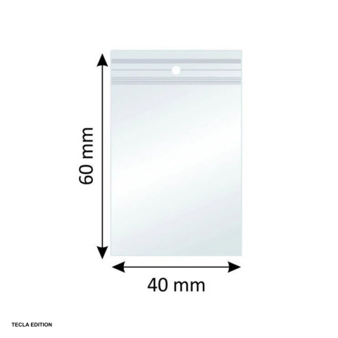 Set 1000 pungi cu inchidere zip din polietilena, 40 x 60 mm, grosime 40 microni, 10 pachete cu 100 bucati [3]