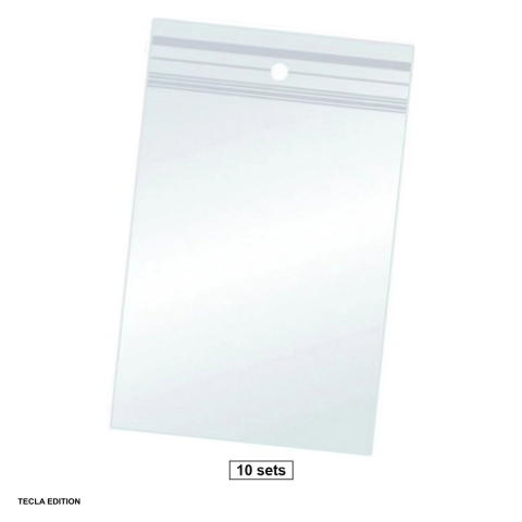 Bricolaj - Set 1000 pungi cu inchidere zip din polietilena, 40 x 60 mm, grosime 40 microni, 10 pachete cu 100 bucati