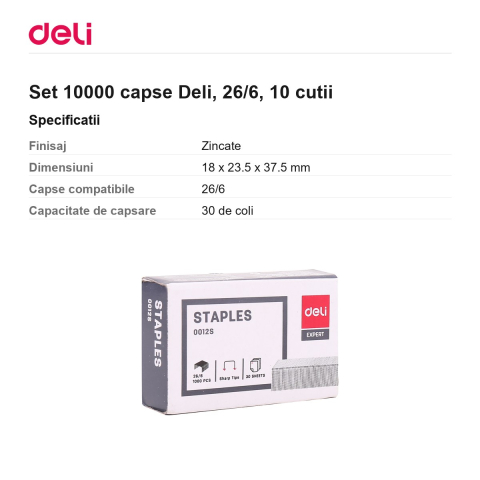 Set 10000 capse Deli, 26/6, 10 cutii [2]