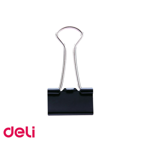 Set 12 clipsuri hartie Deli, 19 mm, metal nichelat, pentru organizare documente la birou [3]