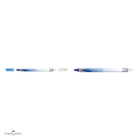 Set 12 corectoare de cerneala Faber-Castell Scribolino, varf subtire F, sterge cerneala albastru regal, cu varf fin de rescriere [3]