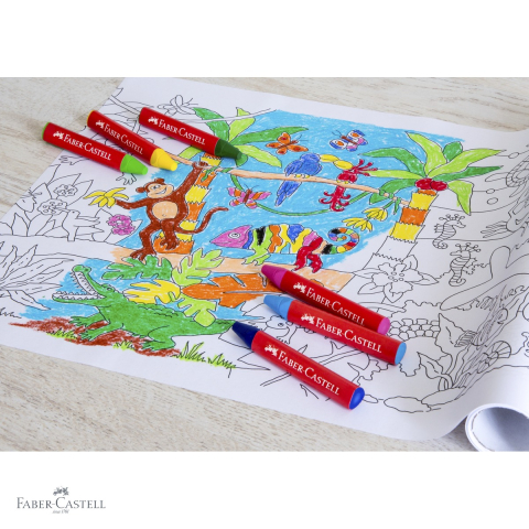 CREIOANE CERATE 12 CULORI JUMBO CUTIE PLASTIC FABER-CASTELL [3]