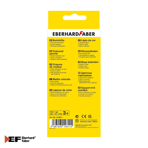 Set 12 creioane colorate bicolore Eberhard Faber, mina 3 mm, 24 culori intense, pentru scoala si activitati creative [3]