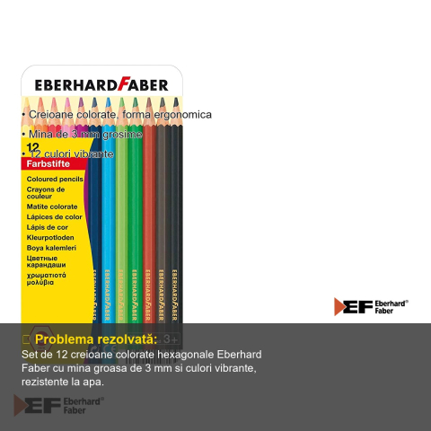 CREIOANE COLORATE 12 CULORI CUTIE METAL EBERHARD FABER [2]