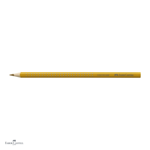 Set 12 creioane colorate Faber-Castell Grip, culoare cupru, forma triunghiulara ergonomica, pentru copii [3]