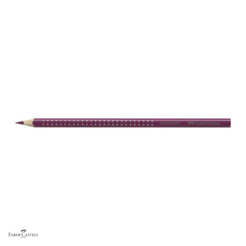 Set 12 creioane colorate Faber-Castell Grip Magenta, forma triunghiulara ergonomica, pentru copii [3]