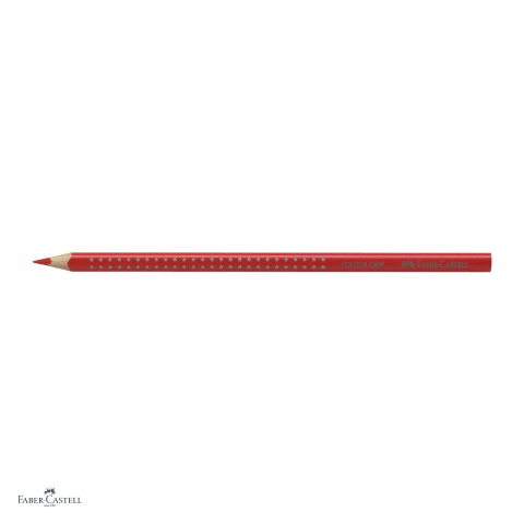 Set 12 creioane colorate Faber-Castell Grip, rosu scarlet, forma triunghiulara ergonomica, pentru copii [3]