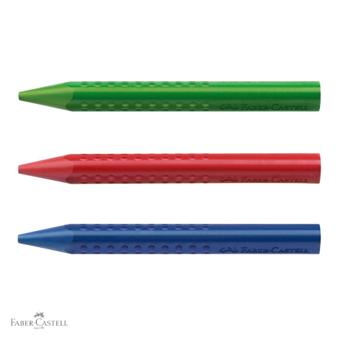 Set 12 creioane colorate plastic Jumbo Grip Faber-Castell, triunghiulare ergonomice, pentru copii de la 3 ani [3]