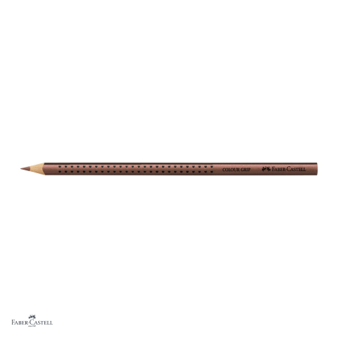 Set 12 creioane colorate triunghiulare Faber-Castell Grip, culoare cupru, ergonomic, pentru copii [3]