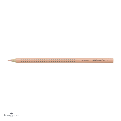 Set 12 creioane colorate triunghiulare Faber-Castell Grip, culoarea pielii deschis, ergonomic, pentru copii [3]