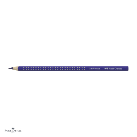 Set 12 creioane colorate triunghiulare Faber-Castell Grip, violet albastrui, ergonomic, pentru copii [3]