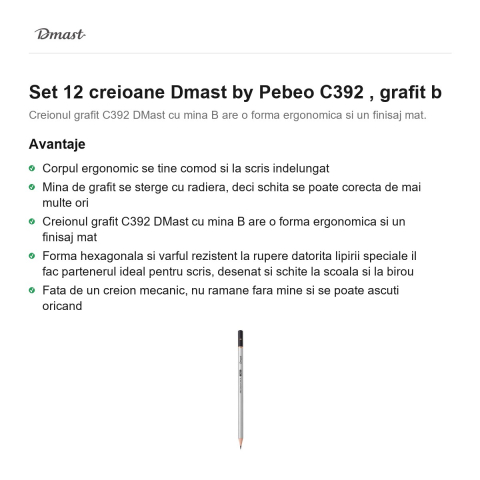 Set 12 creioane Dmast by Pebeo C392 , grafit b [1]