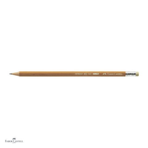Set 12 creioane grafit Faber-Castell 1117, duritate HB, cu radiera, mina rezistenta la rupere (lipire SV), lac pe baza de apa [3]