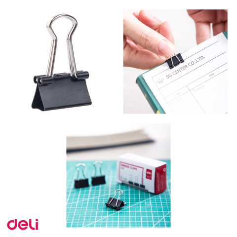 Set 12 cutii clipsuri pentru hartie Deli cu clema nichelata, 15 mm, 12 bucati pe cutie [3]