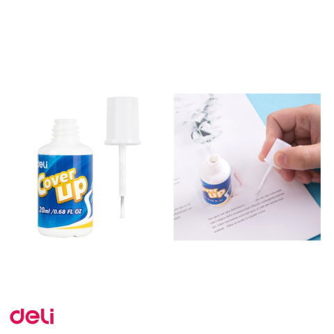 Set 12 fluide corectoare Deli, solvent, 20 ml [3]